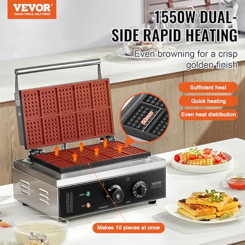 Commercial Waffle Maker (10Pcs)
