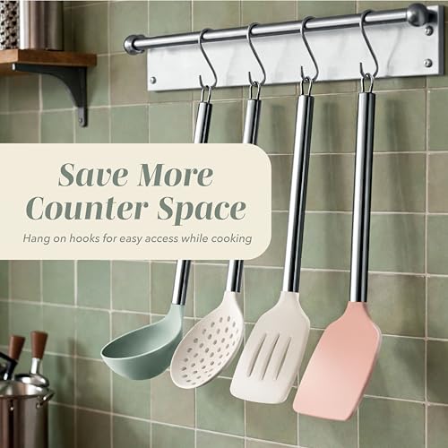 Silicone Cooking Utensils (Mint / 10 Pieces)