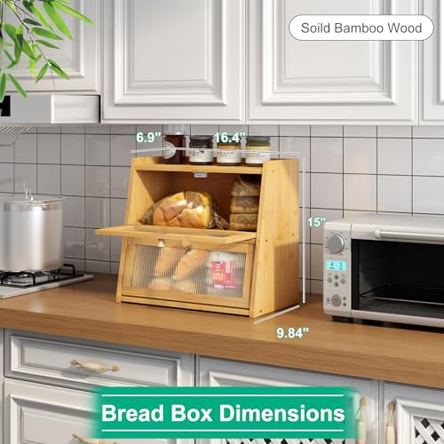 2 Tier Bamboo Bread Box (Natural / Large-2_Tier)