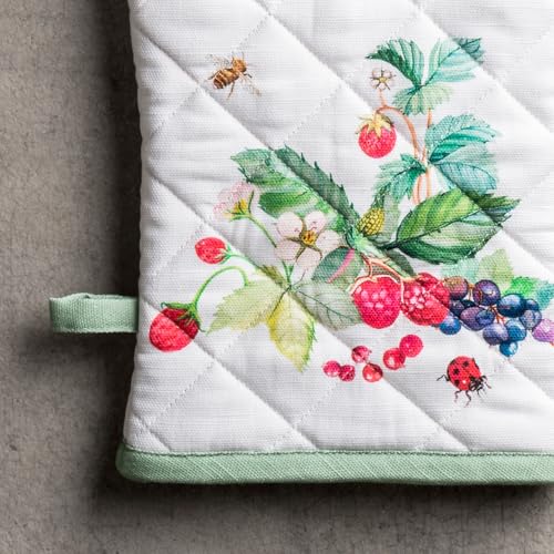 Maison d'Hermine Oven Gloves 100% Cotton Oven Mitt (035 - Printemps / 7.5" x 13" (Oven Mitt))