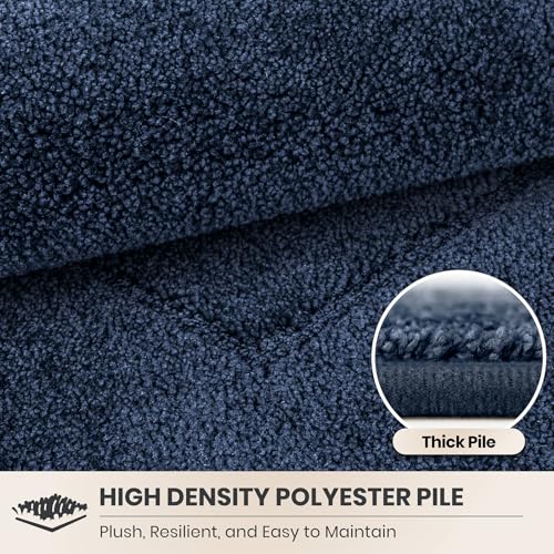 Dirt Trapping Door Mat Indoor Entrance (Navy Blue / 32" X 47" (Rectangular))