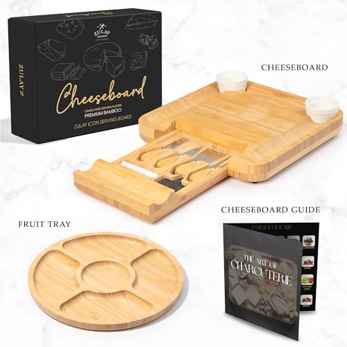 Premium Bamboo Charcuterie Board (Icon Set)