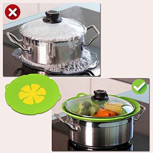 2 Pack Spill Stopper Lid Cover (Red+Green)