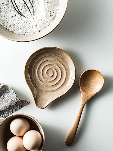 Spoon Holder Porcelain Cooking Spoon Rest for Stove Top