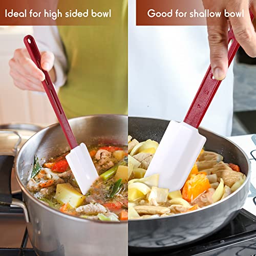 4 Pcs Rubber Spatulas Silicone Heat Resistant (4 Count)