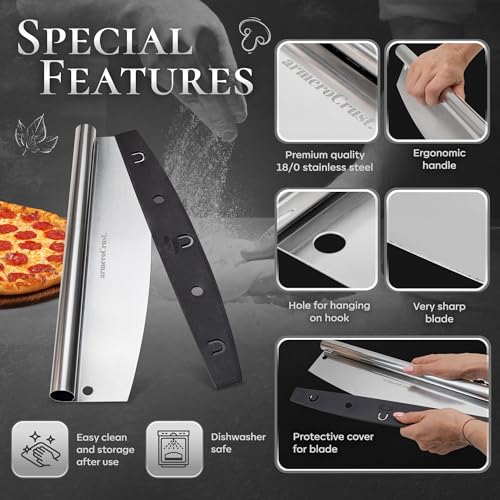 16 Inch Pizza Cutter Rocker Blade (16")