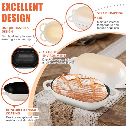 5 QT Enameled Cast Iron Sourdough Bread Oven