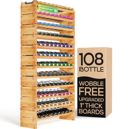 108 Bottle Stackable Modular Wine Rack (108 Bottle)