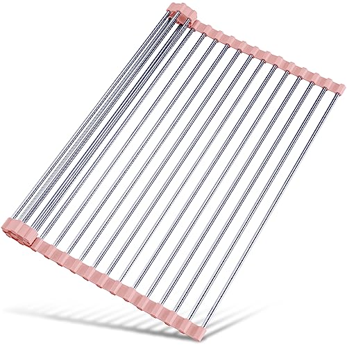 Roll Up Dish Drying Rack Over Sink