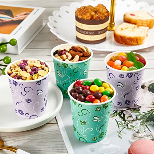 5 oz Paper Cups (5OZ - Green and Purple)