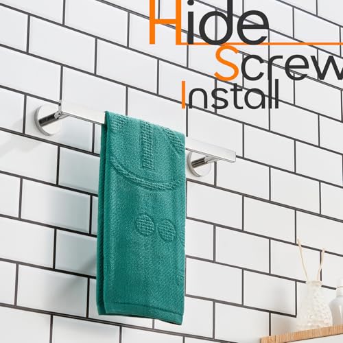 12 Inch Bathroom Towel Bar Bath Towel Rack Kitchen Towel Holder Towel Ring Wall Mounted SUS304 Stainless Steel Polished Chrome AN4001CH (Polished Chrome / 12-Inch)