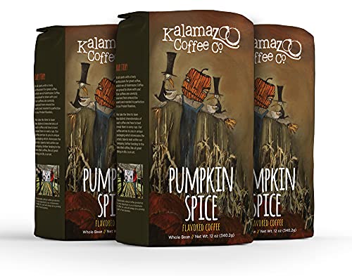 Pumpkin Spice Whole Bean Coffee (12 Ounce (Pack of 3))