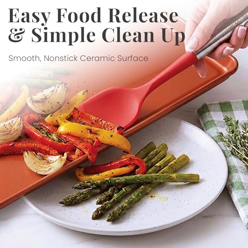 8 Piece Stackable Bakeware Set (Cabernet)