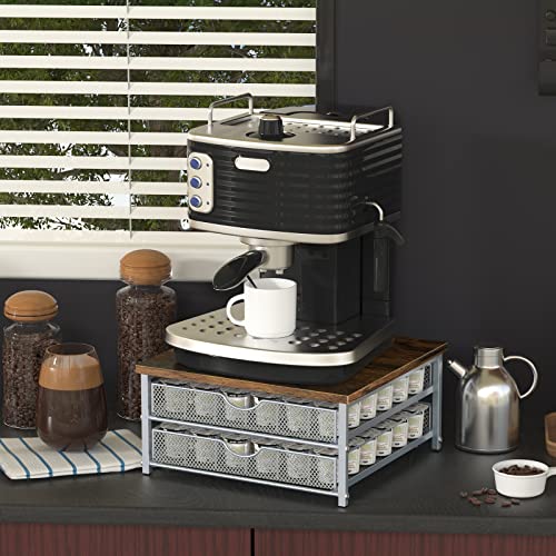 Coffee Pod Holder for Counter (Silver)