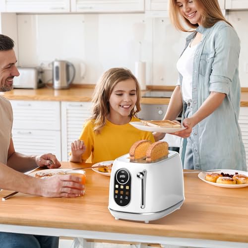 Smart Touch Screen Toaster 2 Slice (Extra Wide Slot / White)