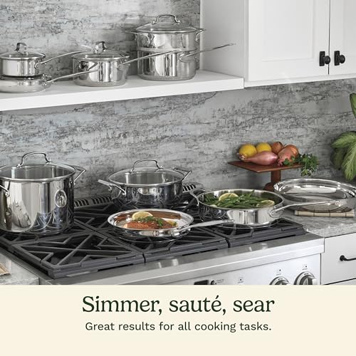 17 Piece Stainless Steel Cookware Set (17-Piece)