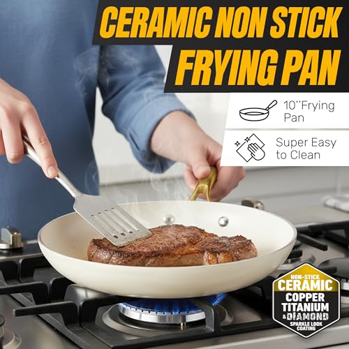 15 Pc Ceramic Cookware Set (Gray / 15 Pc Set)