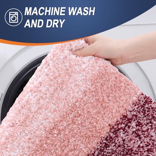 Large Bathroom Rugs 50x30 (50" X 30" / Red)