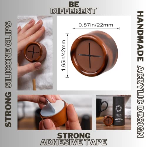 Towel Holder Towel Hooks (4 Pack / Chocolate Brown)