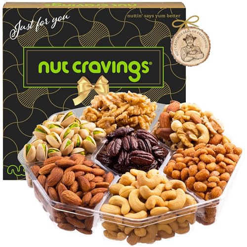 Mixed Nuts Gift Basket in Black Gold Box