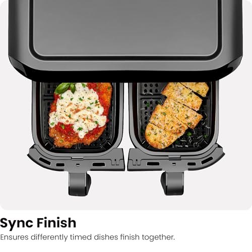 6 Quart Dual Basket Air Fryer (6 Quart)