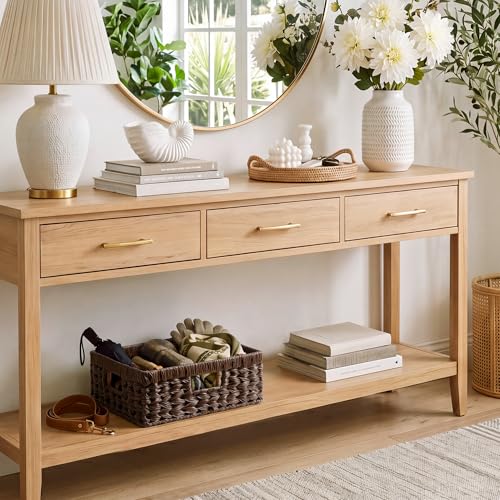 Wicker Storage Baskets for Shelves (Brown / 13"L x 10¾"W x 4¾"H)