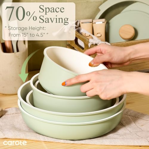 19pcs Pots and Pans Set Non Stick (19 Piece)