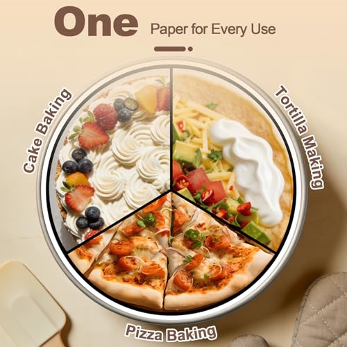 200 Pcs 8" Round Parchment Paper (White / 8" Round -200 Pack)
