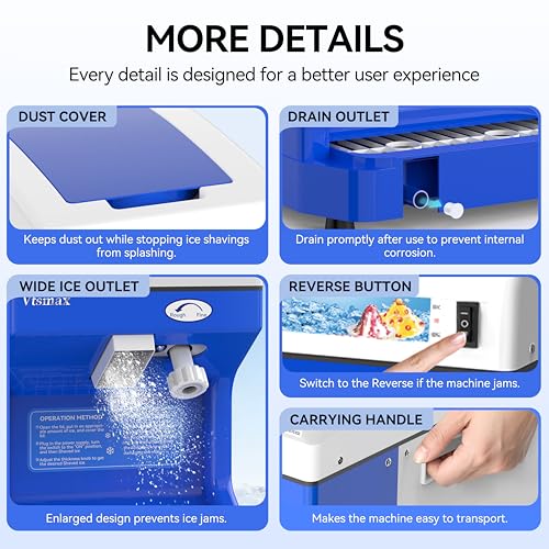 Ice Shaver Machine 250W (2.3Qt)