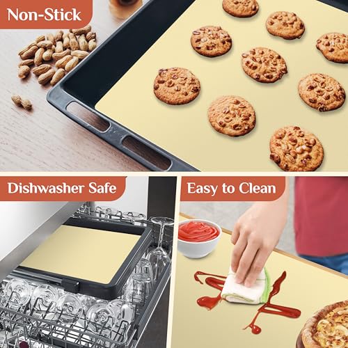 Silicone Baking Mat Roll (Beige / 72"L x 20"W)