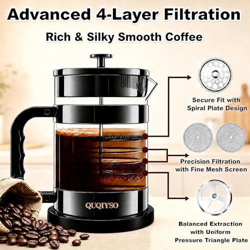 French Press Coffee Maker 51oz (New Style Dark Pewter / 51oz)