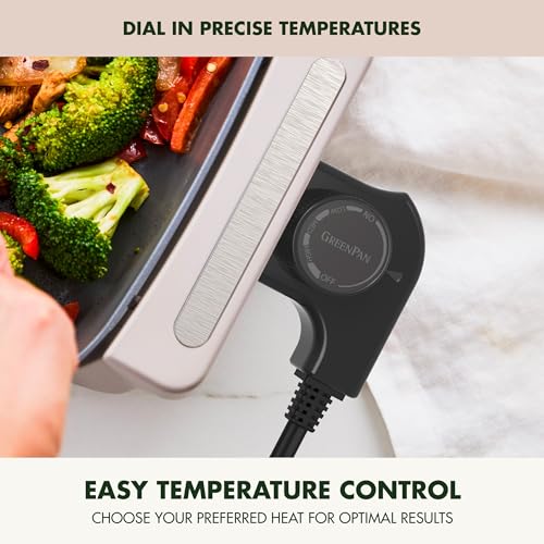 Advanced 12” X 15” Electric Skillet with Lid (12" x 5" Electric Skillet / Clay)