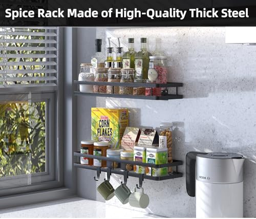 Spice Rack Organizer Wall Mount (2 Count)