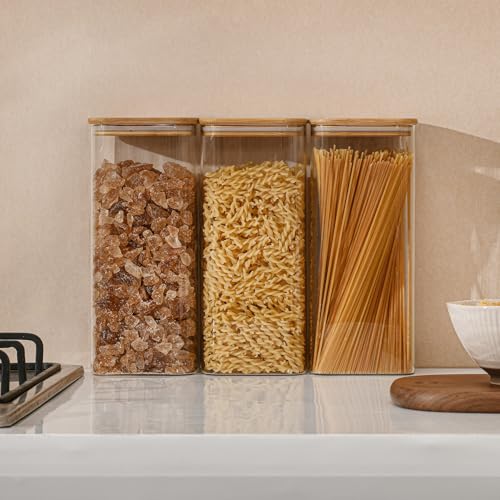71oz 2.2Qt Rectangle Glass Storage Containers with Lids 4 (4 Count)