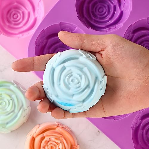 Rose Silicone Molds (Pink+Purple - Rose)