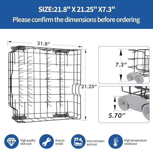 WD28X25960 Replacement Lower Dishwasher Rack Compatible with GE (WD28X25960)