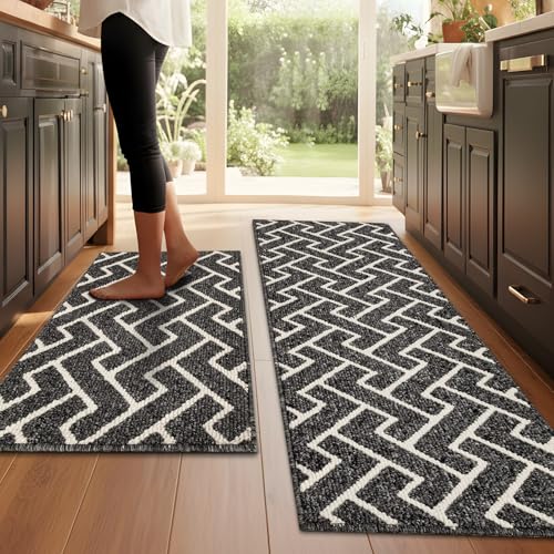 Indoor Door Mat (Dark Grey / 24"x35"+20"x59" (Rectangular))