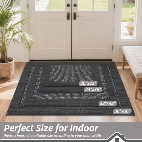 Indoor Door Mat 32" x 48" (Charcoal / 32" X 48" (Rectangular))