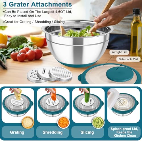Mixing Bowls with Colander (4 Count)