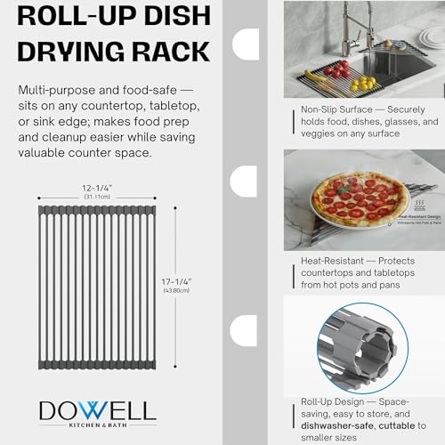 Dowell Over The Sink Roll (Triangle+Rectangular - Stainless Steel)