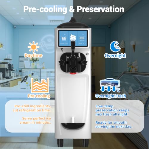 Soft Serve Ice Cream Machine ETL (Pure White)