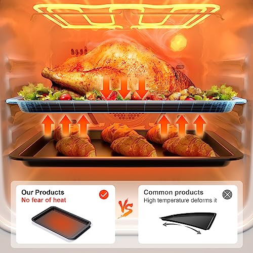 Ceramic Baking Sheet Pan Set of 3 (Dark Gray / L/M/S)