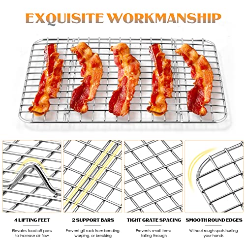 Small Baking Cooling Rack Set of 2 (8.6” x 6.2”)