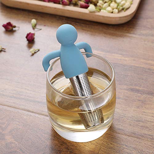Stainless Steel Tea Infuser for Loose Leaf Tea (Blue)