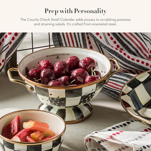 Enamel Colander (Small / Courtly Check)
