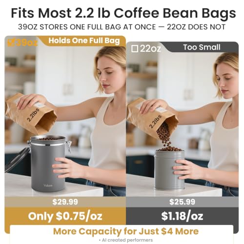 Coffee Canister (Gray / 39 oz)