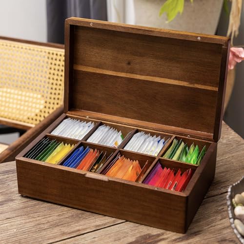 Acacia Wooden Tea Bag Organizers