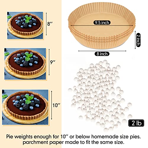 1 Pcs 2 lb Pie Weights Ceramic (White)