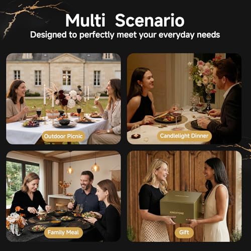18 Piece Matte Crackle Dinnerware Sets (Service for 6 (18pcs))