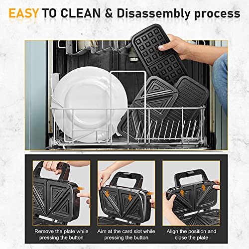 Waffle Maker with Removable Plates (StandardsUpgrade)